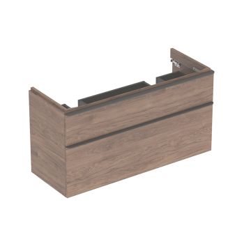 - GEBERIT Smyle Square Szafka pod podwójną umywalkę 118,4 x 47 cm kolor orzech włoski hickory 500356JR1 - 500.356.JR.1 - Łazienki Szydłowski