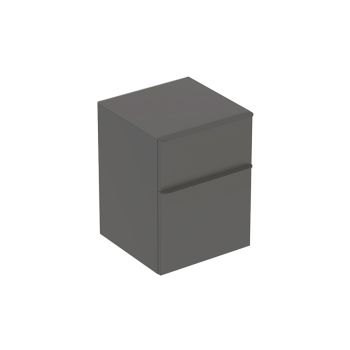 - GEBERIT Smyle Square Szafka boczna, 45x47 cm, z dwoma szufladami, kolor lava 500357JK1 - 500.357.JK.1 - Łazienki Szydłowski
