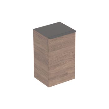 - GEBERIT Smyle Square Szafka boczna 36 x 32,6 cm kolor orzech włoski hickory 500359JR1 - 500.359.JR.1 - Łazienki Szydłowski