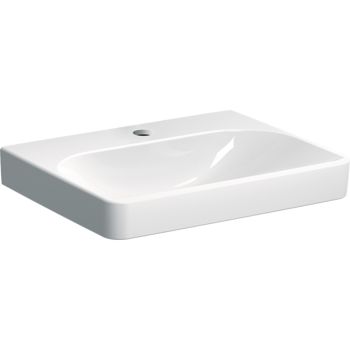  - GEBERIT Smyle Square Umywalka, 60x48 cm biały połysk 501732001 - 501.732.00.1 - Łazienki Szydłowski