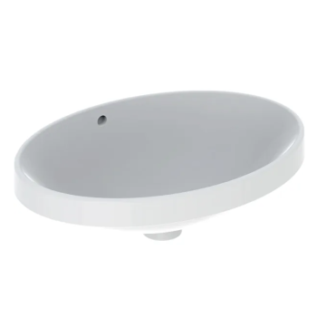 - GEBERIT Variform Umywalka wpuszczana w blat, owalna, 55x40 cm, z przelewem, bez otworu na baterię biała 500716012 - 500.716.01.2 - Łazienki Szydłowski