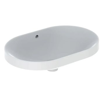 - GEBERIT Variform Umywalka wpuszczana w blat, eliptyczna, 60 x 40 cm biały połysk 500728012 - 500.728.01.2 - Łazienki Szydłowski