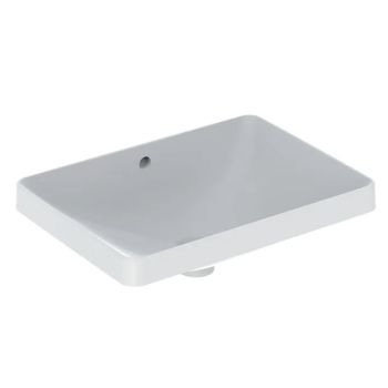 - GEBERIT Variform Umywalka wpuszczana w blat, prostokątna, 55x40cm, z przelewem, bez otworu na baterie, szkliwiony spód biała 500737012 - 500.737.01.2 - Łazienki Szydłowski