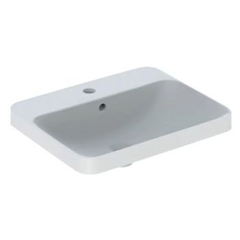 - GEBERIT Variform Umywalka wpuszczana w blat, prostokątna 55 x 45 cm biała 500741012 - 500.741.01.2 - Łazienki Szydłowski