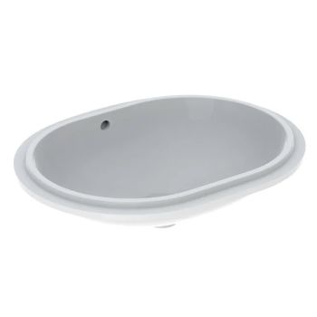 - GEBERIT Variform Umywalka podblatowa, eliptyczna, 62,5 x 49 cm biały połysk 500756012 - 500.756.01.2 - Łazienki Szydłowski