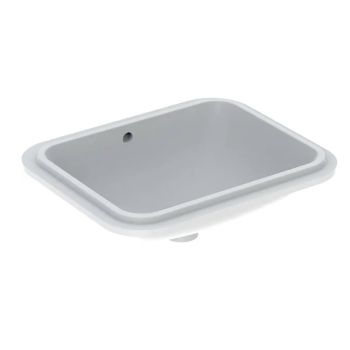 - GEBERIT Variform Umywalka podblatowa, prostokątna, 53 x 44 cm, z przelewem, bez otworu na baterie biały połysk 500760012 - 500.760.01.2 - Łazienki Szydłowski