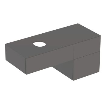 - GEBERIT Variform Szafka pod umywalkę stawianą na blat 120x51 cm kolor lava mat z powłoką melaminową 501184001 - 501.184.00.1 - Łazienki Szydłowski