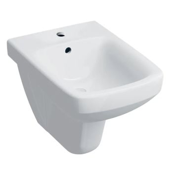  - GEBERIT Selnova Square Bidet wiszący, 35 x 53 cm, z przelewem, z otworem na baterie biały połysk 500271015 - 500.271.01.5 - Łazienki Szydłowski