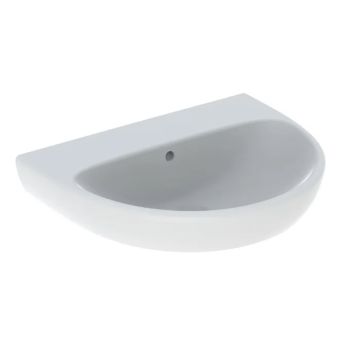  - GEBERIT Selnova Umywalka 60 x 48 cm, z przelewem, bez otworu na baterię biały połysk 500305015 - 500.305.01.5 - Łazienki Szydłowski