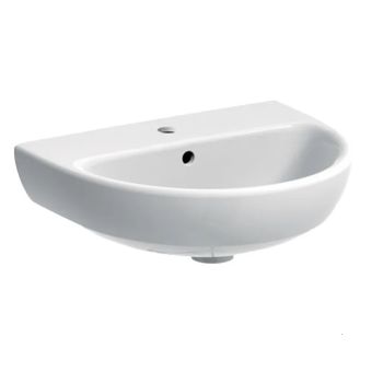  - GEBERIT Selnova Umywalka kompaktowa 50 x 41 cm biały połysk 500295017 - 500.295.01.7 - Łazienki Szydłowski