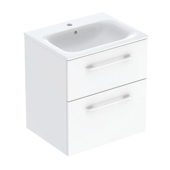  - GEBERIT Selnova Square Zestaw szafka + umywalka 60 x 50,2cm biała  501236001 - 501.236.00.1 - Łazienki Szydłowski