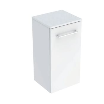  - GEBERIT Selnova Square Szafka boczna, 33 x 29,7 cm, z jednymi drzwiami, biały połysk 501272001 - 501.272.00.1 - Łazienki Szydłowski