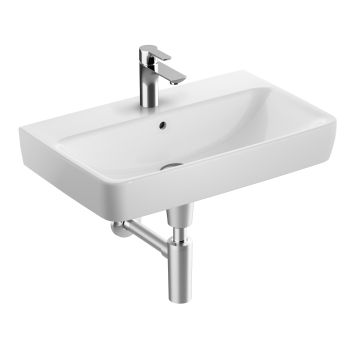  - GEBERIT Selnova Compact Umywalka 65 x 40 cm biały połysk 501890007 - 501.890.00.7 - Łazienki Szydłowski