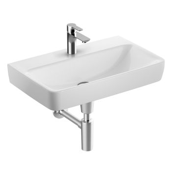  - GEBERIT Selnova Compact Umywalka 65 x 40 cm biały połysk 501891007 - 501.891.00.7 - Łazienki Szydłowski