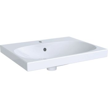 - GEBERIT Acanto Umywalka, 60 x 48,2 cm, biała z powłoką KeraTect 500620018 - 500.620.01.8 - Łazienki Szydłowski