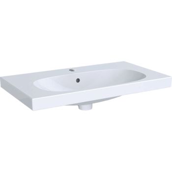 - GEBERIT Acanto Umywalka 75x48,2 cm biała z powłoką KeraTect 500632018 - 500.632.01.8 - Łazienki Szydłowski