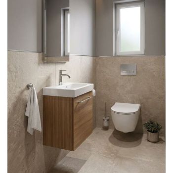 - GEBERIT Acanto mała umywalka wisząca 45 x 38,2 cm biała z powłoką KeraTect 500636018 - 500.636.01.8 - Łazienki Szydłowski