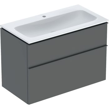  - GEBERIT iCon umywalka z szafką 90 cm, lawa mat umywalka biała z powłoką KeraTect 502333JK1 - 502.333.JK.1 - Łazienki Szydłowski
