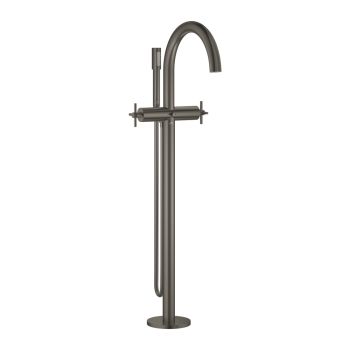 - GROHE-Atrio Wolnostojąca bateria wannowa brushed hard graphite 25272AL0 - 25272AL0 - Łazienki Szydłowski