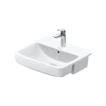 - Duravit No.1 umywalka półblatowa 55x46 cm, biały połysk 03765500002 - 03765500002 - Łazienki Szydłowski