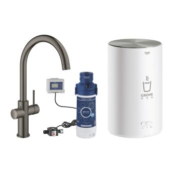 - GROHE-Red Duo Wylewka i bojler w rozmiarze M kolor grafit szczotkowany 30083AL1 - 30083AL1 - Łazienki Szydłowski