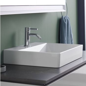 - Geberit ONE umywalka nablatowa 50 x 40 cm biały połysk z KeraTect 505030016 - 505.030.01.6 - Łazienki Szydłowski