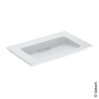 - Geberit ONE umywalka meblowa 75x48 cm biały połysk z KeraTect 505003001 - 505.003.00.1 - Łazienki Szydłowski