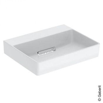 - Geberit ONE umywalka nablatowa 50 x 41 cm biały połysk z KeraTect, 505023001 - 505.023.00.1 - Łazienki Szydłowski
