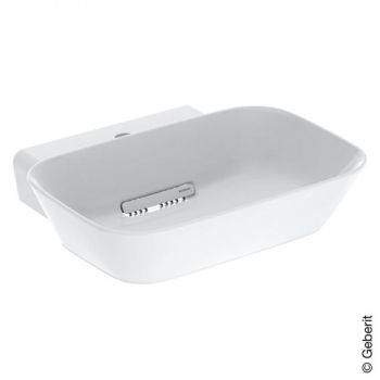 - Geberit ONE umywalka nablatowa 50 x 42,5 cm biały połysk z KeraTect 505051001 - 505.051.00.1 - Łazienki Szydłowski