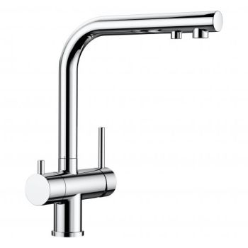 - Blanco Fontas II bateria kuchenna z dozownikiem wody pitnej, dla systemu filtrów chrom 523128 - 523128 - Łazienki Szydłowski