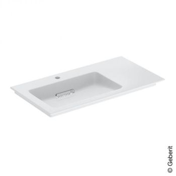 - Geberit ONE umywalka meblowa 90x48 cm biały połysk z powłoką KeraTect 505007001 - 505.007.00.1 - Łazienki Szydłowski