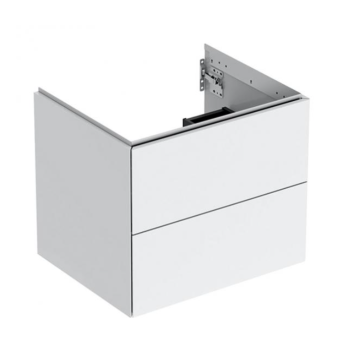 - Geberit ONE szafka pod umywalkę z 2 szufladami 59,2 x 47 cm biały wysoki połysk 505261001 - 505.261.00.1 - Łazienki Szydłowski