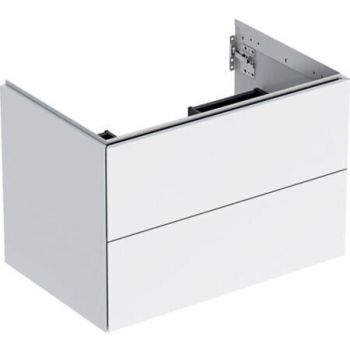 - Geberit ONE szafka pod umywalkę 74x47 cm z 2 szufladami biały wysoki połysk 505262001 - 505.262.00.1 - Łazienki Szydłowski