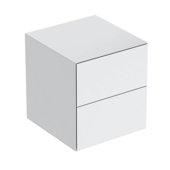  - Geberit ONE szafka boczna 45x47 cm z 2 szufladami biały wysoki połysk 505077001 - 505.077.00.1 - Łazienki Szydłowski