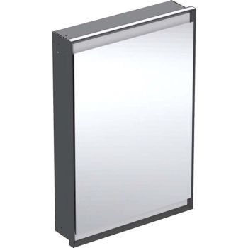  - Geberit ONE szafka z lustrem z oświetleniem LED 60x15 cm czarny mat 505800007 - 505.800.00.7 - Łazienki Szydłowski