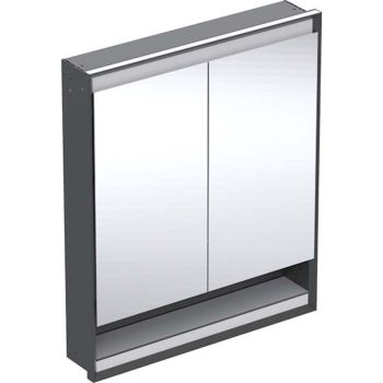 - Geberit ONE szafka z lustrem z oświetleniem LED 75x15 cm czarny mat 505822007 - 505.822.00.7 - Łazienki Szydłowski