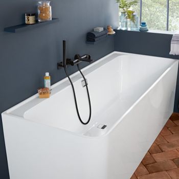  - Villeroy&Boch Collaro Wanna przyścienna, 179 x 79 cm, biała / chrom UBA180COR9CR00VD-01 - UBA180COR9CR00VD01 - Łazienki Szydłowski
