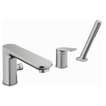  - DURAVIT Wave 3-otworowa bateria wannowa stal nierdzewna szczotkowana WA5260000070 - WA5260000070 - Łazienki Szydłowski