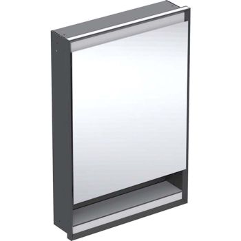  - Geberit ONE szafka z lustrem z oświetleniem LED 60 x 15 cm czarny mat 505821007 - 505.821.00.7 - Łazienki Szydłowski
