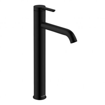 - DURAVIT C.1 bateria umywalkowa XL, bez korka automatycznego, czarny mat C11040002046 - C11040002046 - Łazienki Szydłowski
