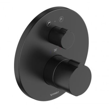  - DURAVIT C.1 Termostatyczna bateria wannowa z zaworem odcinająco-przełączającym, czarny mat C15200014046 - C15200014046 - Łazienki Szydłowski