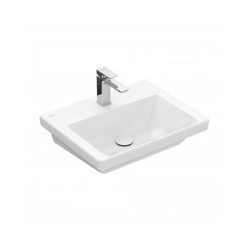 - Villeroy&Boch Subway 3.0 umywalka 55 x 44 cm 1 otwór na baterię, bez przelewu , biały z powłoką CeramicPlus 4A7056R1 - 4A7056R1 - Łazienki Szydłowski