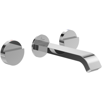  - Villeroy&Boch Dawn bateria umywalkowa trzyotworowa, ścienna chrom TVZ10600200061 - TVZ10600200061 - Łazienki Szydłowski