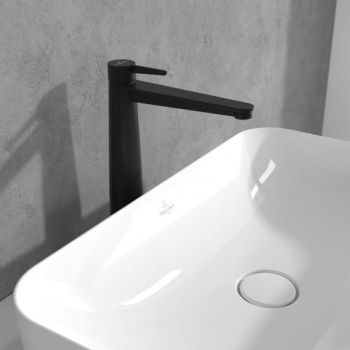 - VILLEROY&BOCH Conum bateria umywalkowa z podwyższonym korpusem czarny mat TVW127005000K5 - TVW127005000K5 - Łazienki Szydłowski