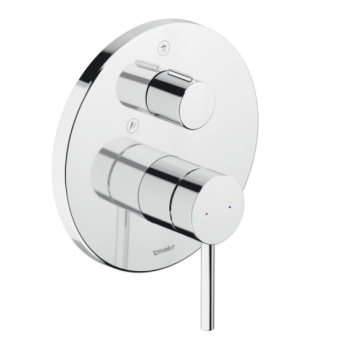  - DURAVIT Circle Jednouchwytowa bateria prysznicowa podtynkowa do 2 odbiorników chrom CE4210012010 - CE4210012010 - Łazienki Szydłowski