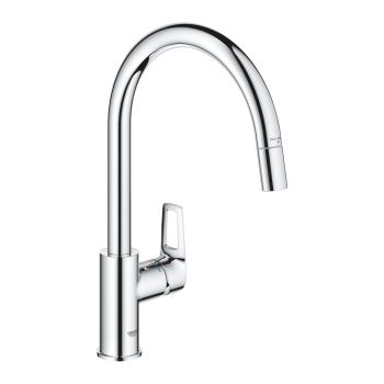 - GROHE-StartLoop bateria kuchenna z wyciąganą wylewką chrom 30556000 - 30556000 - Łazienki Szydłowski