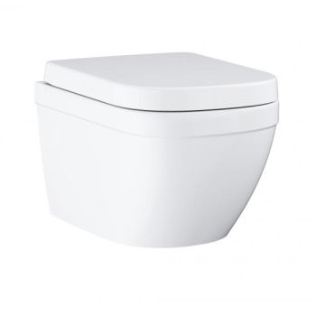 - GROHE-Euro Ceramic miska WC wisząca lejowa zestaw, z deską WC biała 39554000 - 39554000 - Łazienki Szydłowski