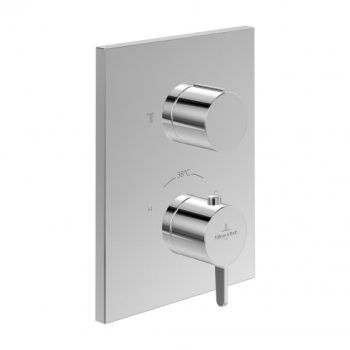 - Villeroy&Boch Conum podtynkowy termostat do 1 odbiornika chrom TVS12700100061 - TVS12700100061 - Łazienki Szydłowski
