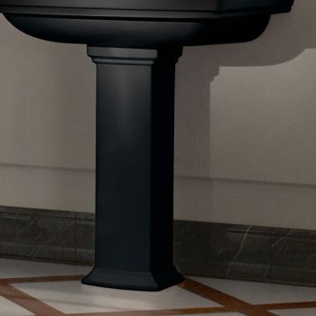 - VILLEROY&BOCH Hommage postument do umywalki pure black z CeramicPlus 723200R7 - 723200R7 - Łazienki Szydłowski