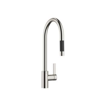 - DORNBRACHT Tara Ultra bateria kuchenna z wyciągana wylewką szczotkowana platyna 33870875-06 - 33870875-06 - Łazienki Szydłowski